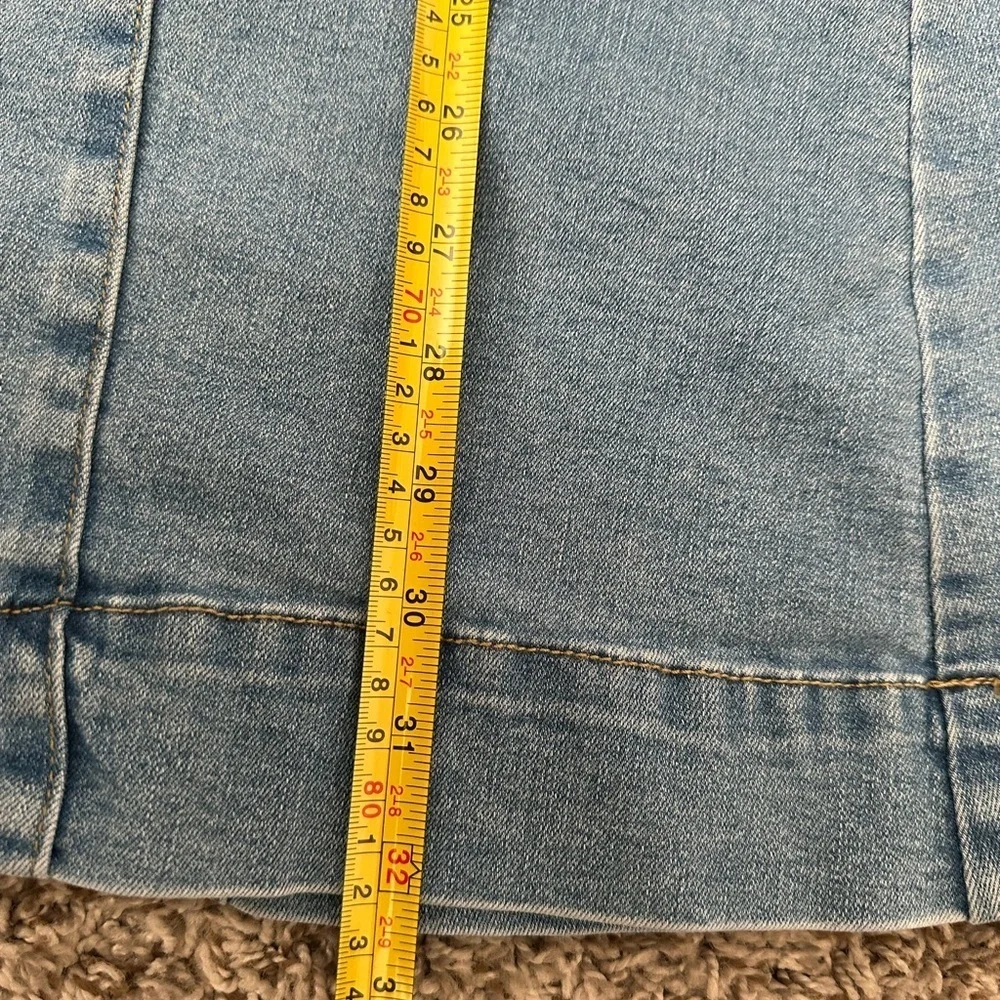 Stretch Denim Maxi Skirt sz S – Button Front – Conservative Modest Western Boho
